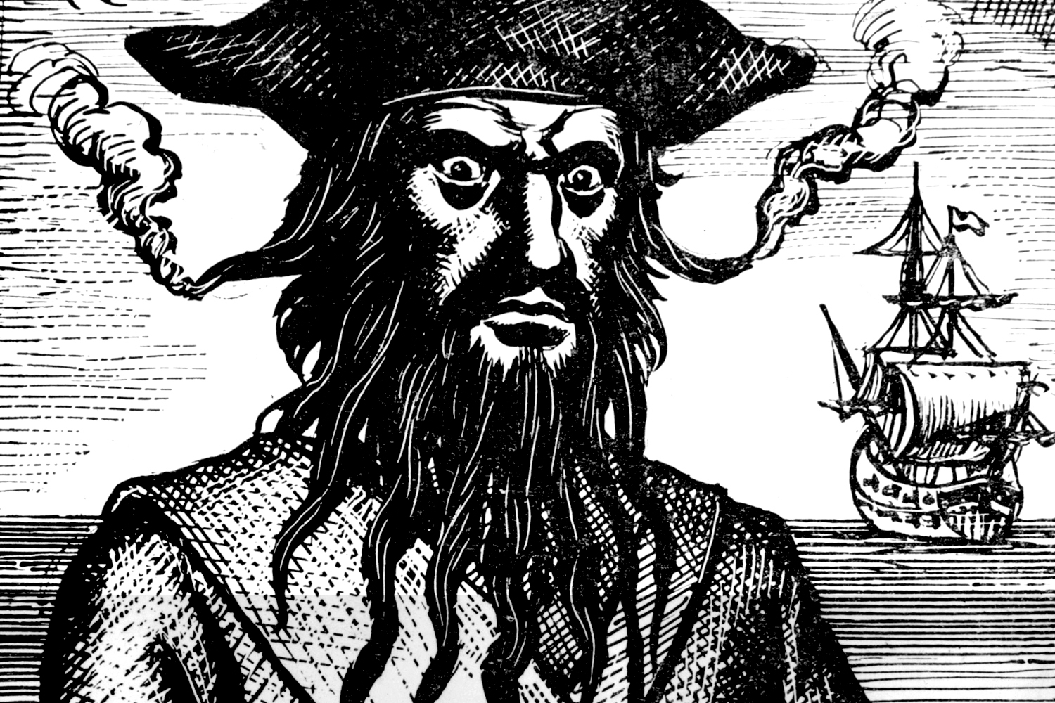 Чёрная борода пираты Карибского моря